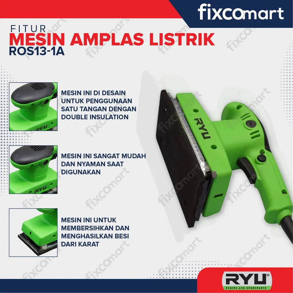 Ryu Mesin Amplas Ros 13-1A / Mesin Sander FIXCOMART