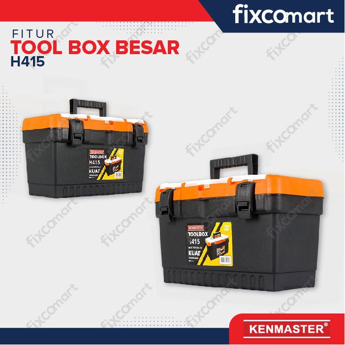Kenmaster H415 Toolbox Besar Kotak Penyimpanan Perkakas