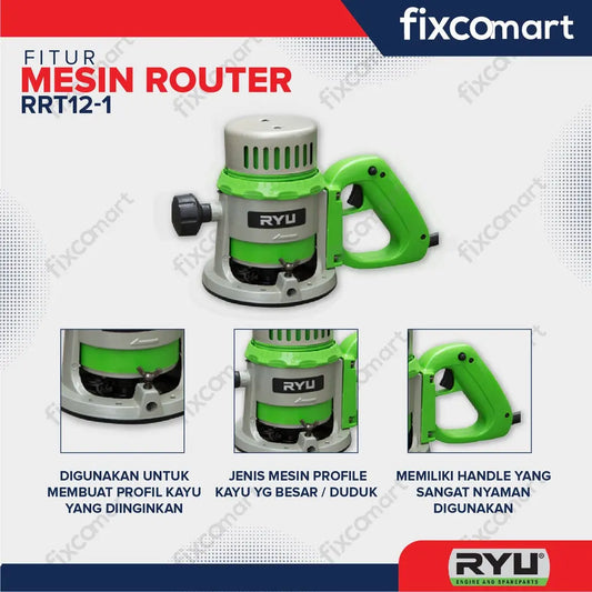 Ryu Router / Mesin Profile Kayu Rrt 12-1 440 W FIXCOMART