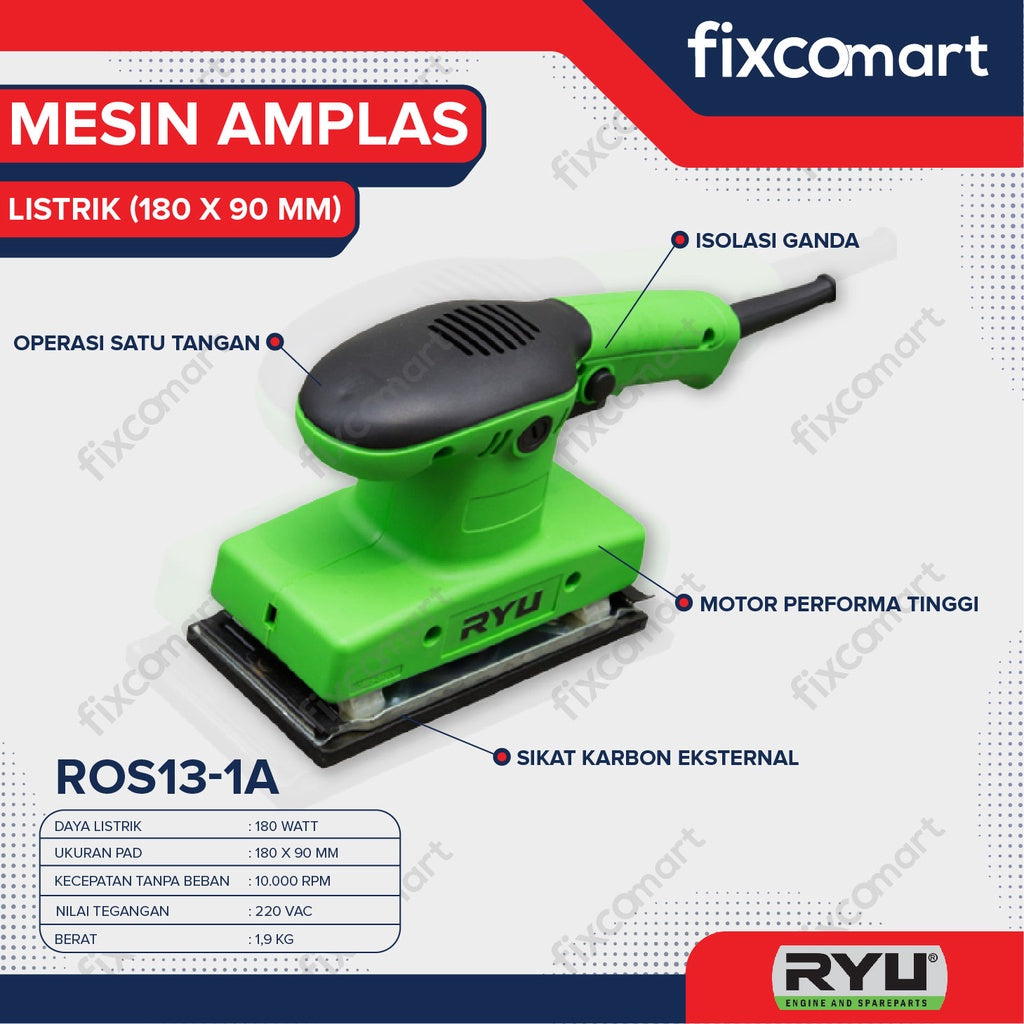 Ryu Mesin Amplas Ros 13-1A / Mesin Sander