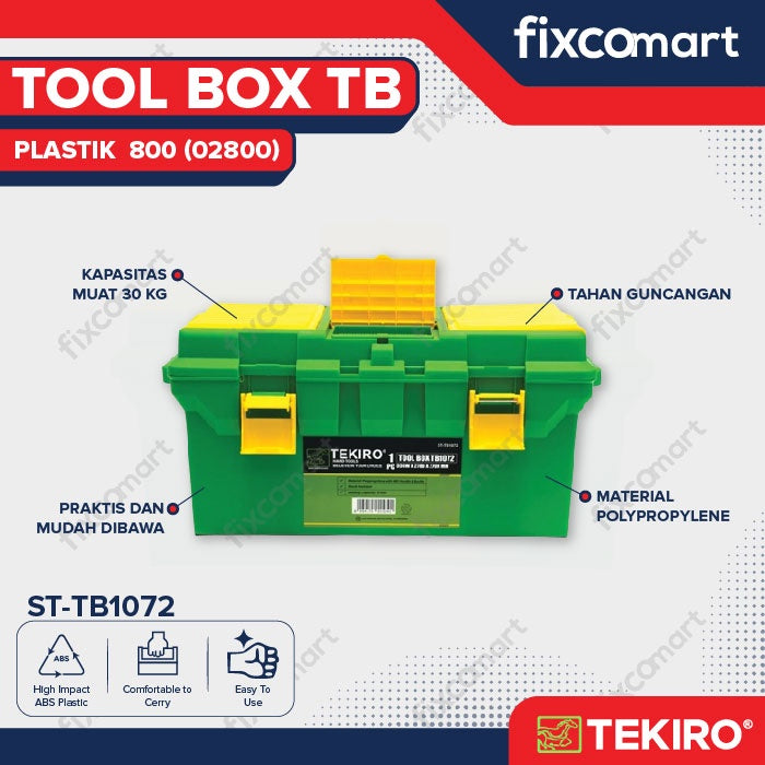 Tekiro Tool Box 02800 / Tool Box Plastik / Kotak Penyimpanan Perkakas