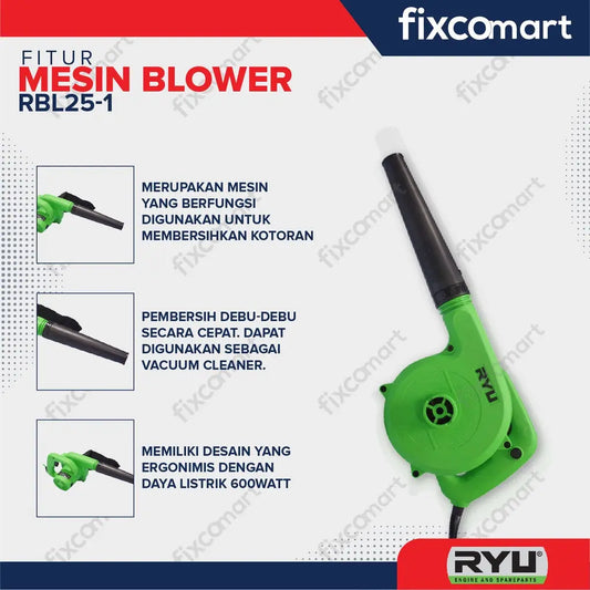 RYU Mesin Blower 600 W / Ryu Rbl 25 FIXCOMART