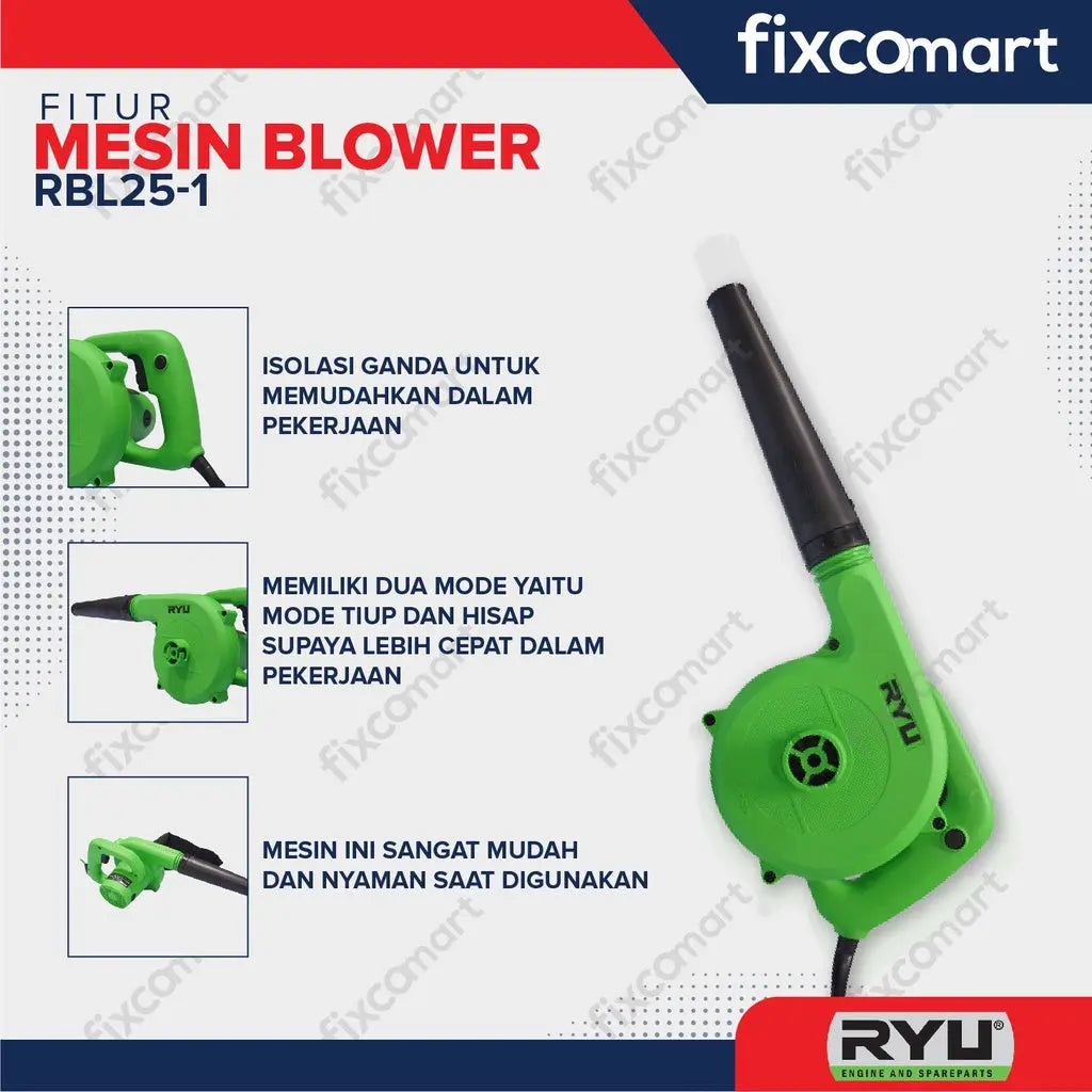 RYU Mesin Blower 600 W / Ryu Rbl 25 FIXCOMART