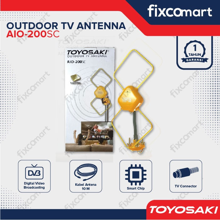 Antena TV Outdoor Digital Toyosaki AIO-200