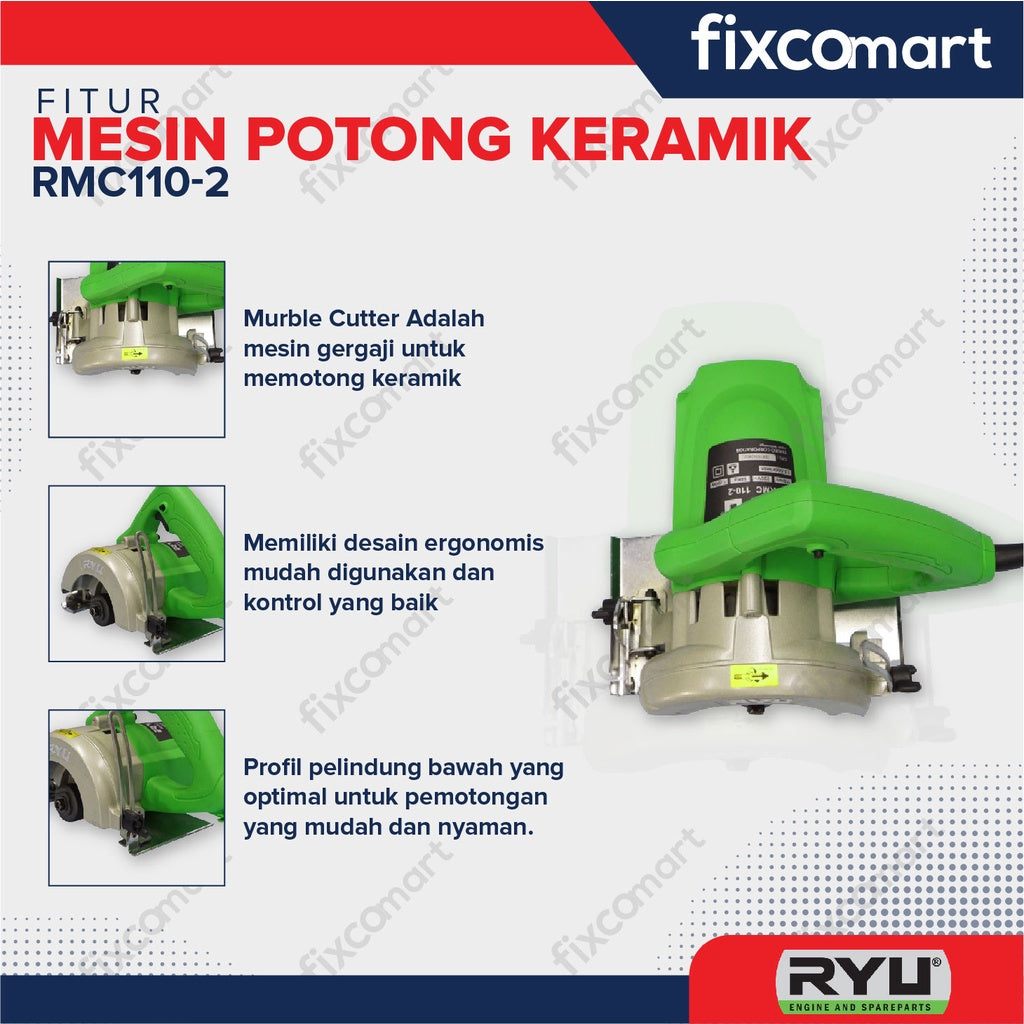 Ryu Marble Cutter / Mesin Potong Keramik Rmc 110-2