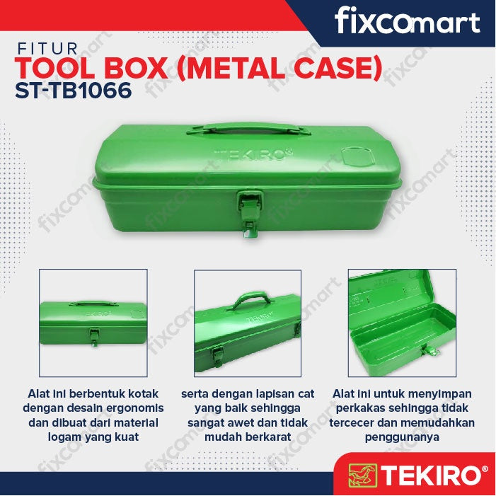 Tekiro Tool Box T-528 / Tekiro ToolBox Kaleng / Tempat Perkakas
