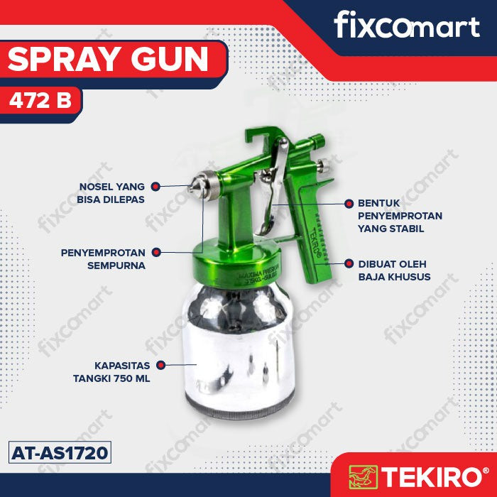 Tekiro Spray Gun 472B / Alat Semprot Cat Tabung Bawah
