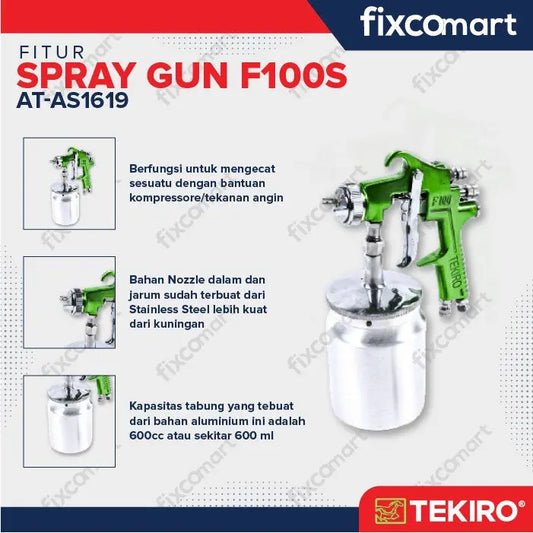 Tekiro Alat Semprot Cat / Spray Gun F100S FIXCOMART