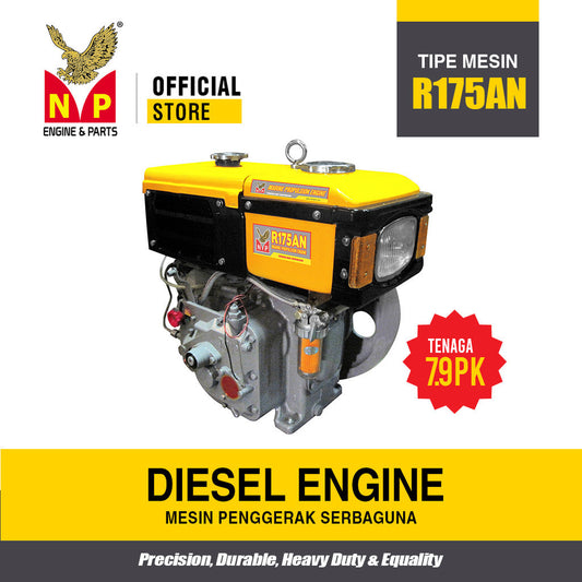 NP - Diesel Engine R175AN / Mesin Diesel R175AN Radiator Dan Lampu