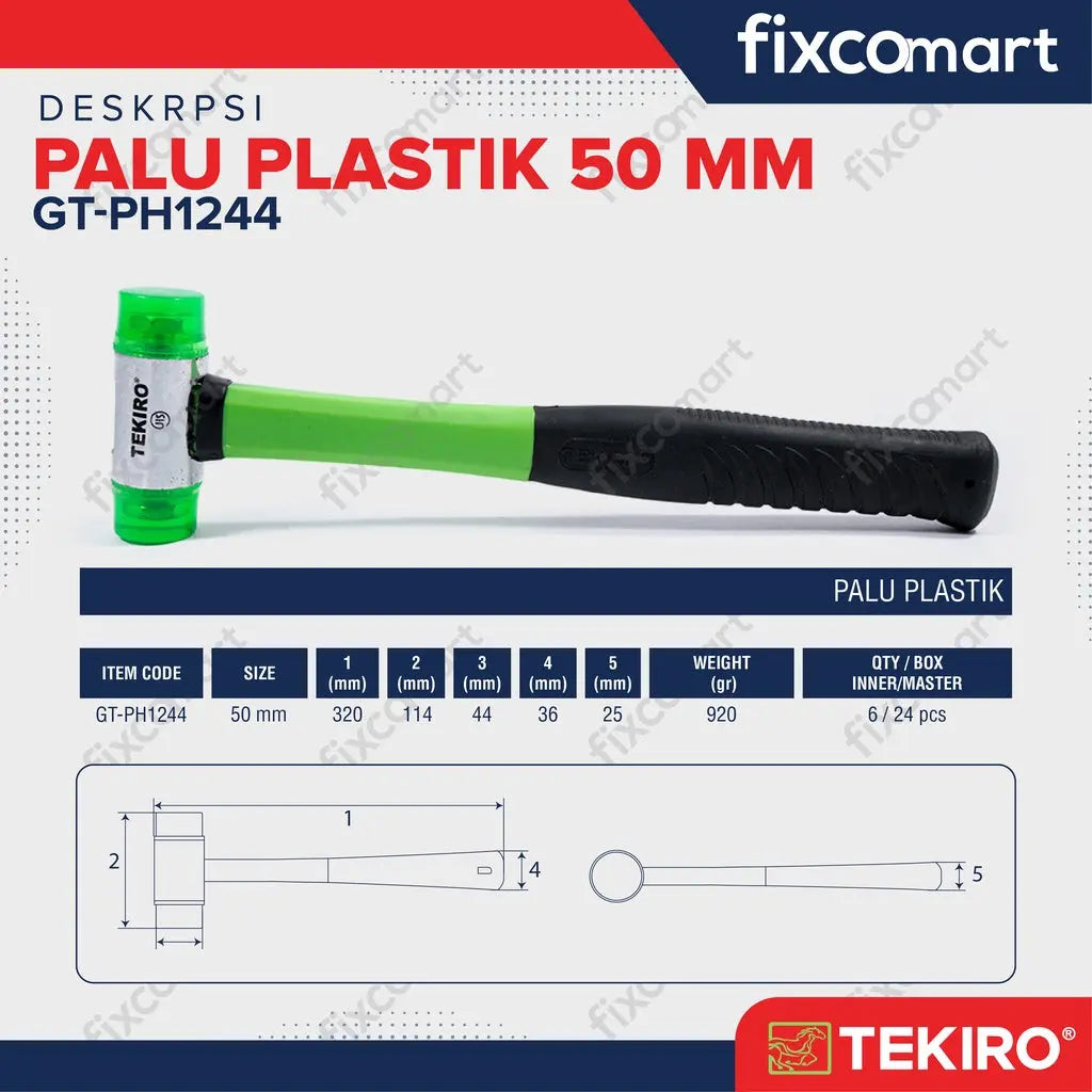 Tekiro Palu Plastik 50 mm FIXCOMART