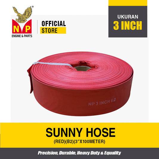 NP - Sunny Hose 3 Inch B2 Red (100 M) / Selang Air