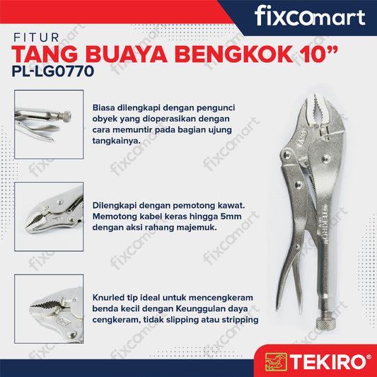 Tang Buaya Bengkok 10 Inch / Tang Jepit