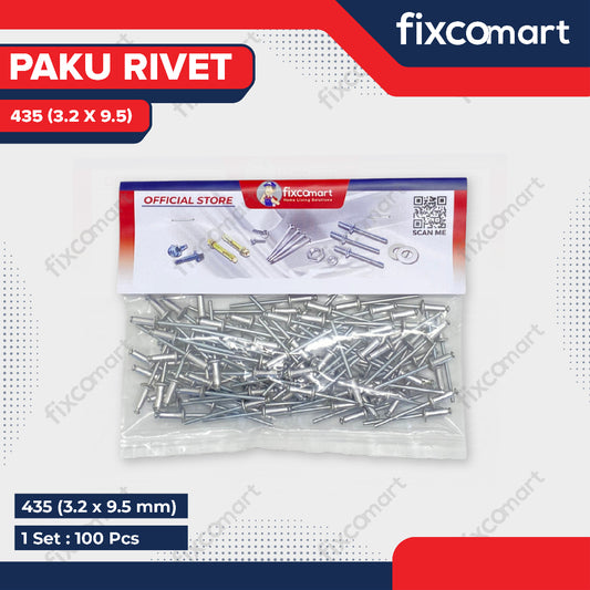 Paku Rivet Paket 100 PCS