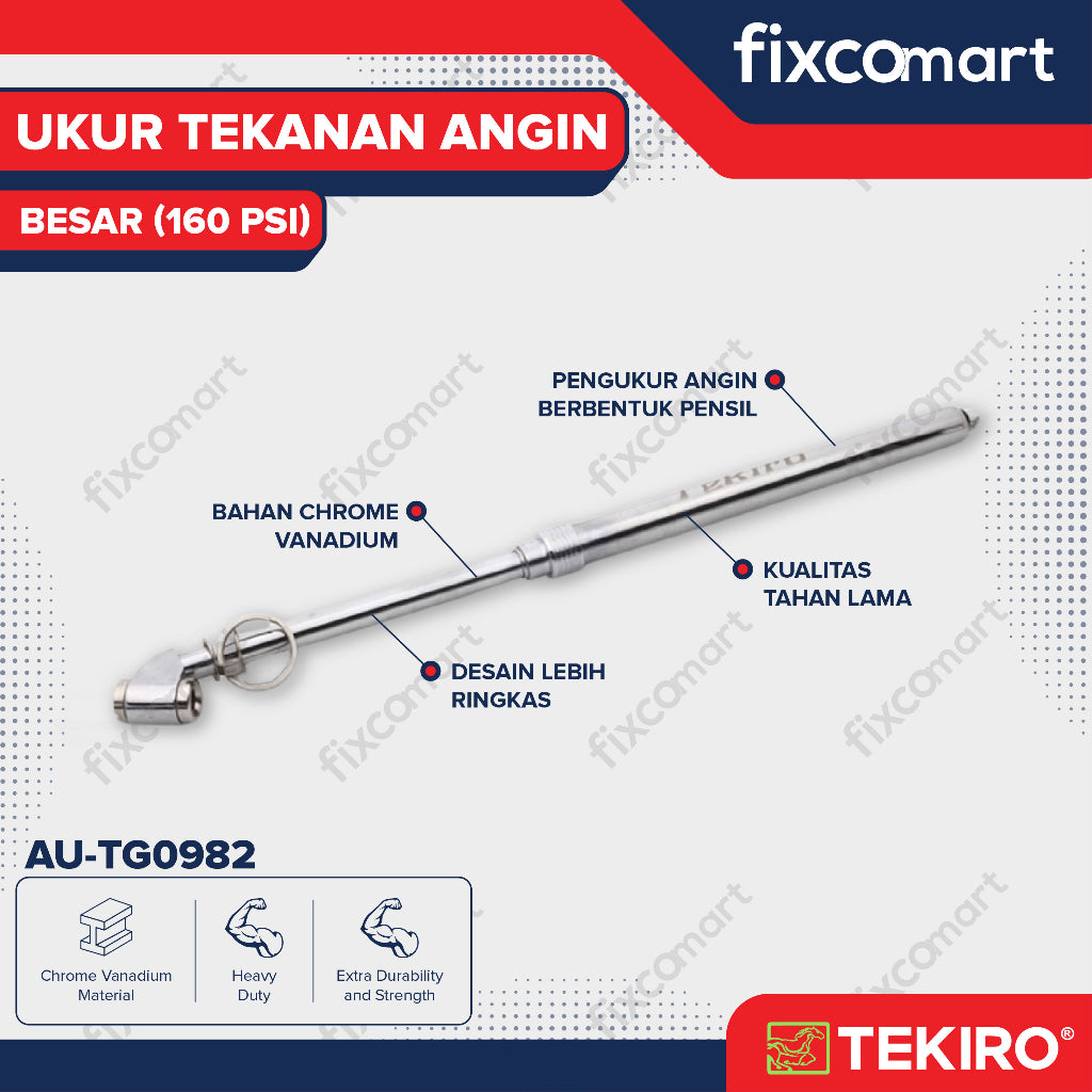Tekiro Ukur Tekanan Angin 160 Psi / Tekiro Tire Gauge Big