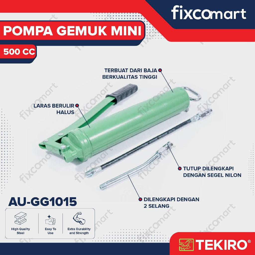 Tekiro Pompa Gemuk Tangan 500 Cc / Tekiro Hand Grease Gun