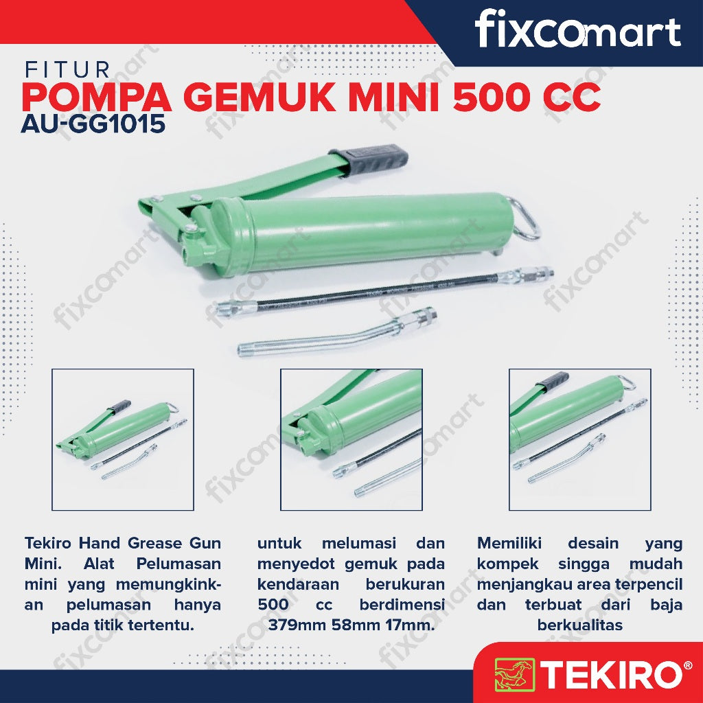 Tekiro Pompa Gemuk Tangan 500 Cc / Tekiro Hand Grease Gun