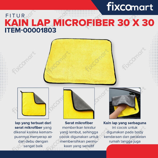 Kain Lap Microfiber 30Cm x 30Cm