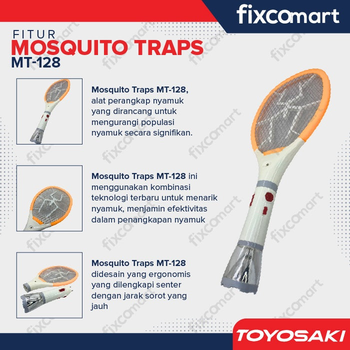 TOYOSAKI Raket Nyamuk - MT128