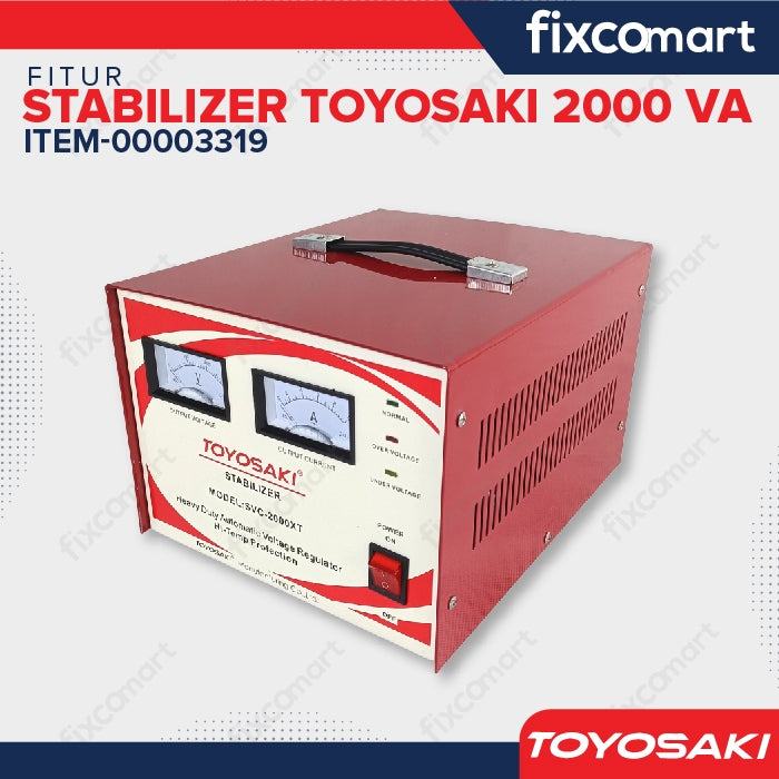 Toyosaki Stabilizer Stavol Listrik Stabiliser 500VA 1000VA 2000VA 3000VA 5000VA