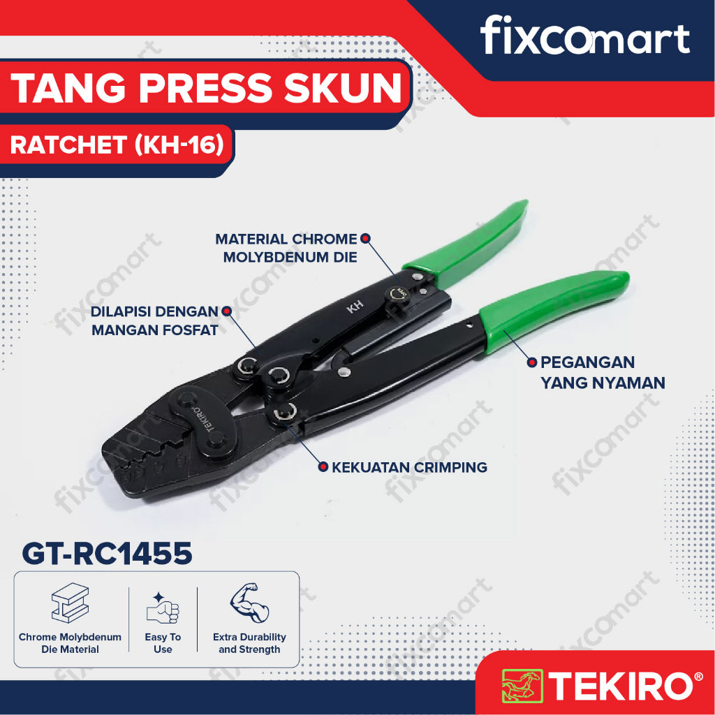 Tekiro Tang Crimping Kh-16 / Ratchet Crimping Press