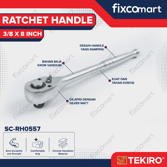 Tekiro Ratchet Handle 3/8 X 8 Inch / Tekiro Gagang Ratchet