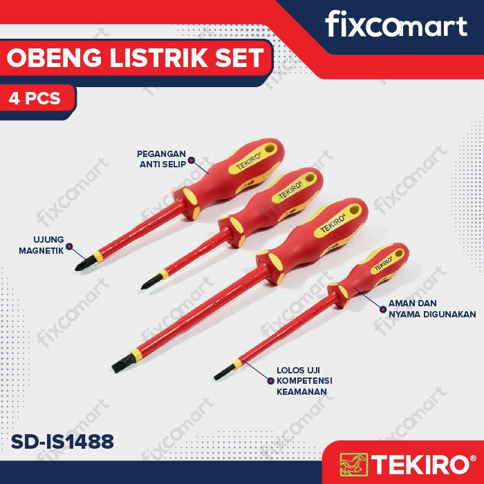 Obeng Listrik Set 4 Pcs