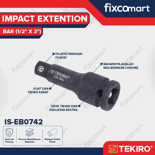 Tekiro Sambungan Sock Impact 1-2 X 3 Inch / Tekiro Extention Bar