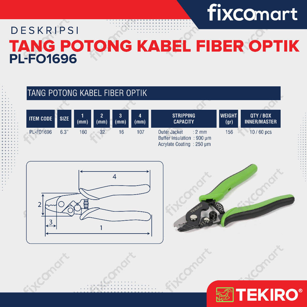 Tekiro Tang Potong Kabel Fiber Optik