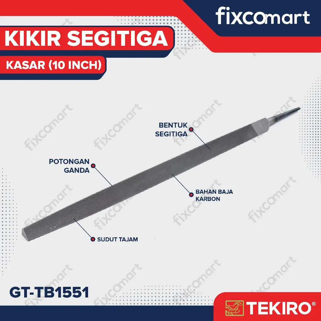Tekiro Kikir Kasar Segitiga / Kikir Segitiga FIXCOMART