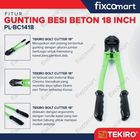 Tekiro Bolt Cutter 18 Inch / Gunting Potong Besi FIXCOMART