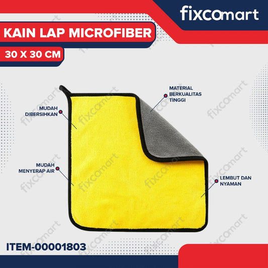 Kain Lap Microfiber 30Cm x 30Cm