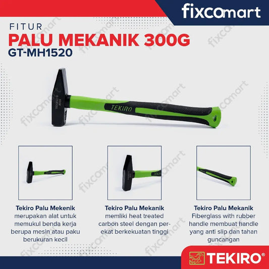 Tekiro Palu Mekanik 300G / Palu Hitam FIXCOMART