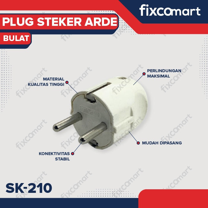 Colokan Steker T-Multi Cabang 3 Universal SNI