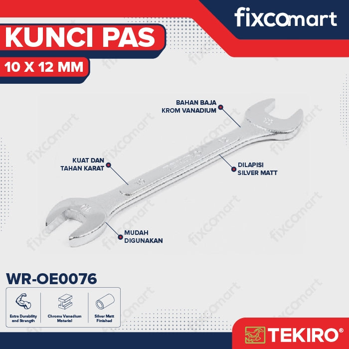 Tekiro Kunci Pas 17 X 19 mm - 10X12 MM