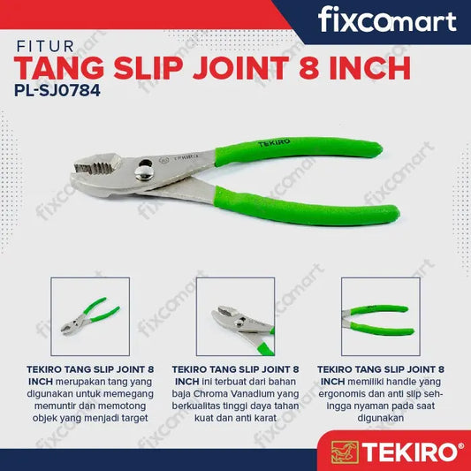Tekiro Tang Slip Joint 8 Inch FIXCOMART