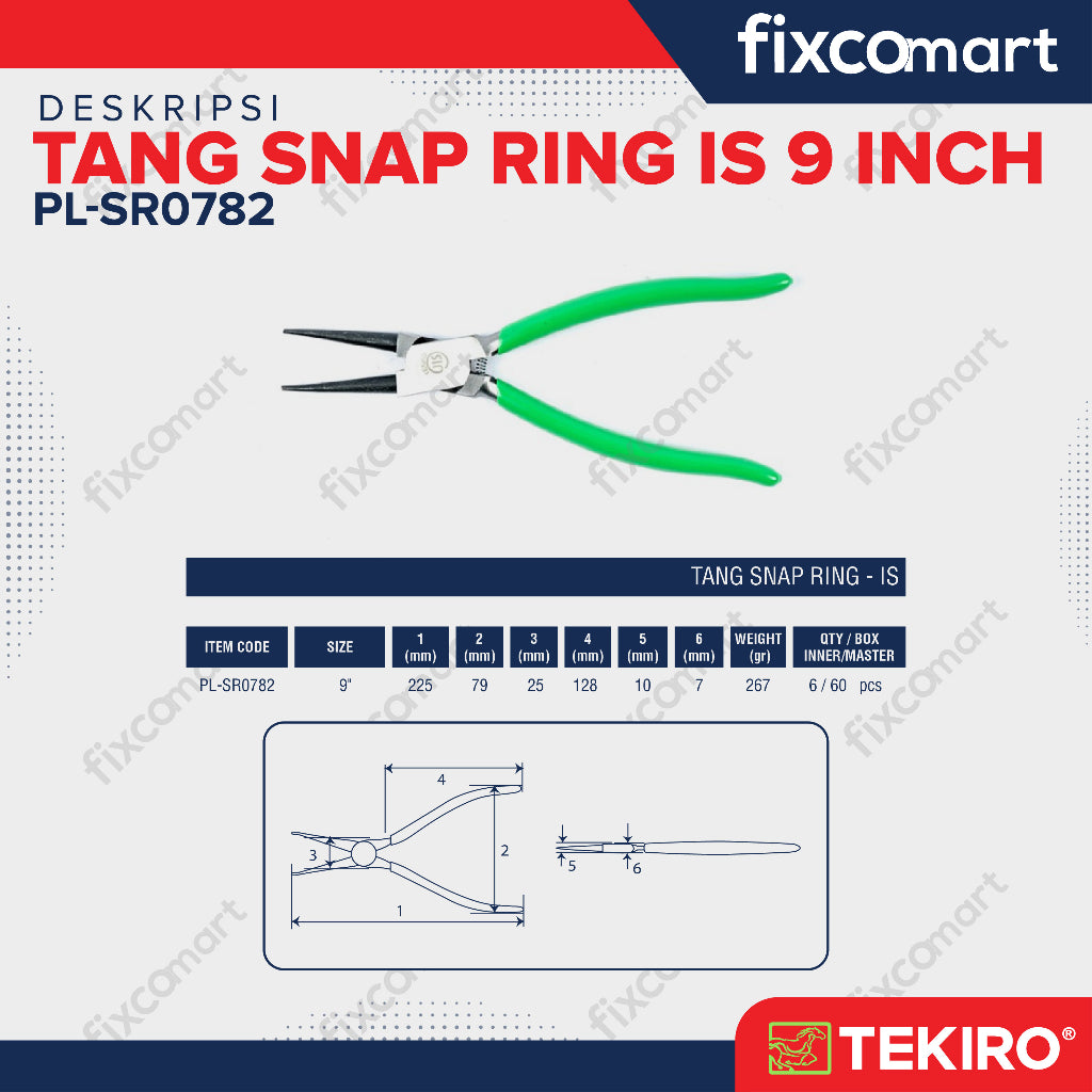 Tekiro Tang Snap Ring 9 Inch / Snap Ring Is 9"