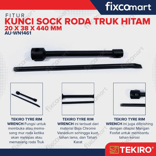 Tekiro Kunci Roda Truk Truck 20 x 38 x 440 mm FIXCOMART