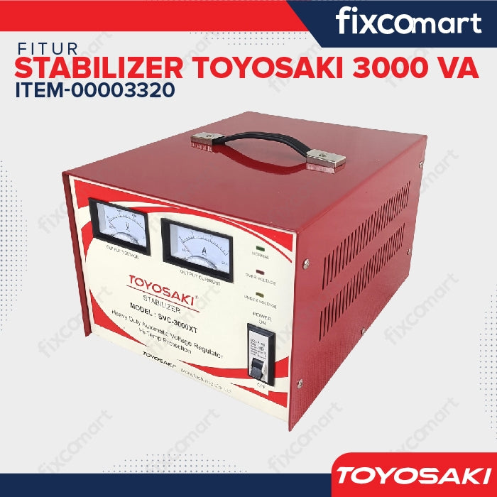Toyosaki Stabilizer Stavol Listrik Stabiliser 500VA 1000VA 2000VA 3000VA 5000VA