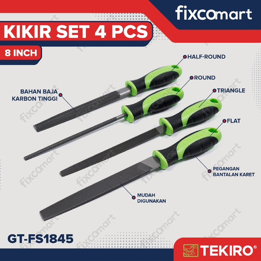 Tekiro Kikir Set 8 Inch 4 Pcs