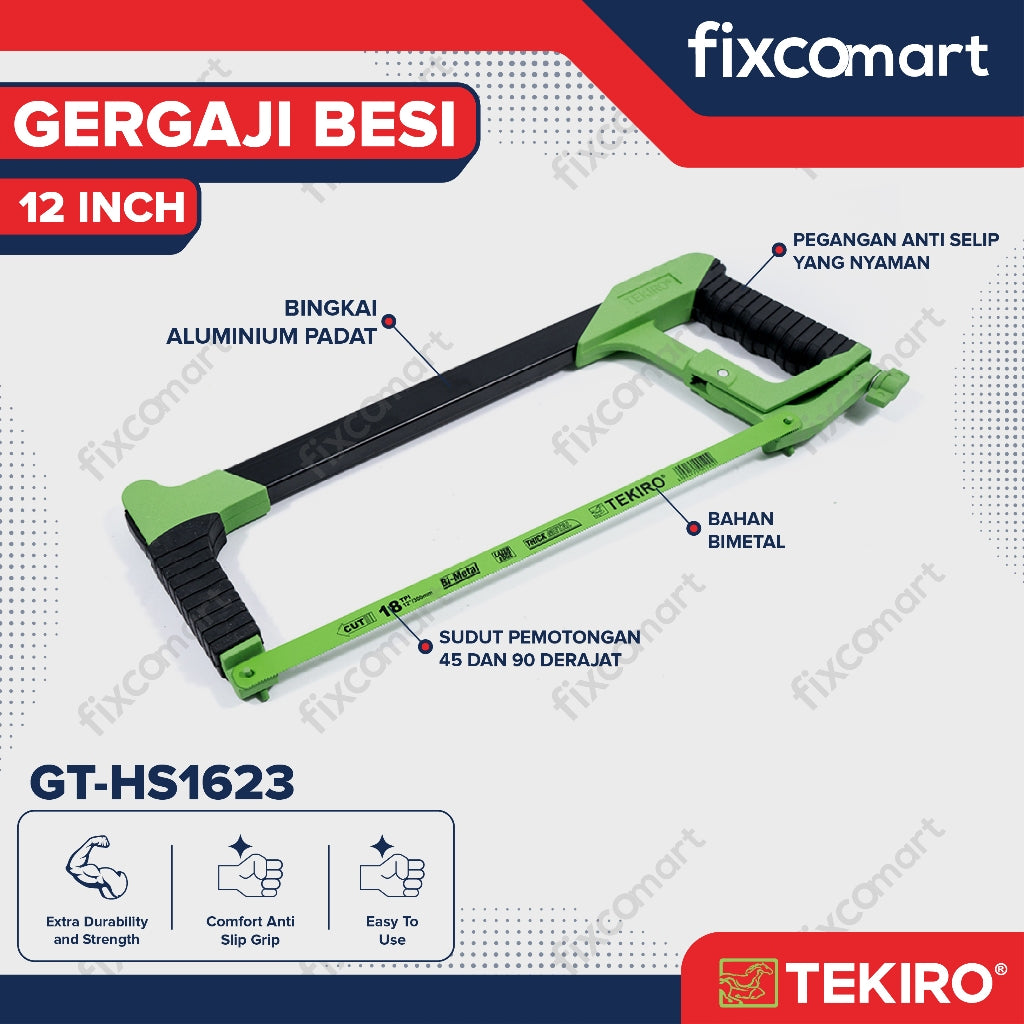 TEKIRO Gergaji Besi 12Inch