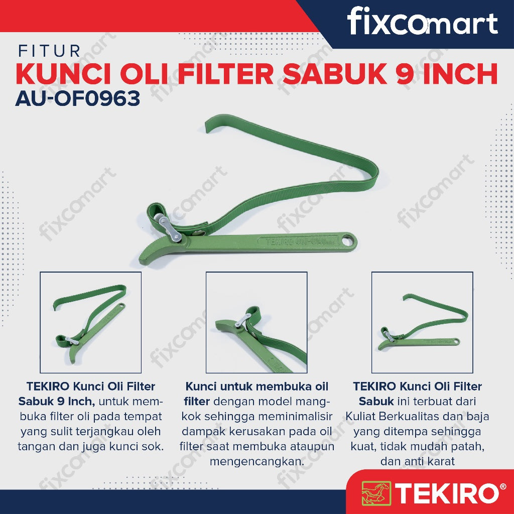 Tekiro Oil Filter Wrench Belt / Kunci Filter Oli Sabuk