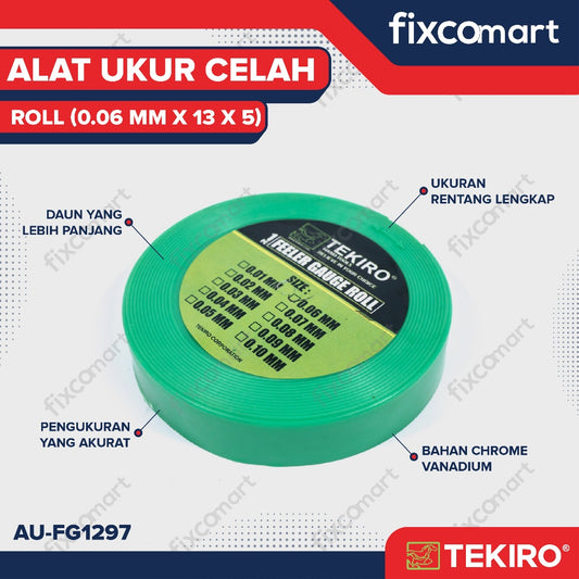Tekiro Kaliper Celah Roll 0.06 MM X 13 X 5 / Feeler Gauge