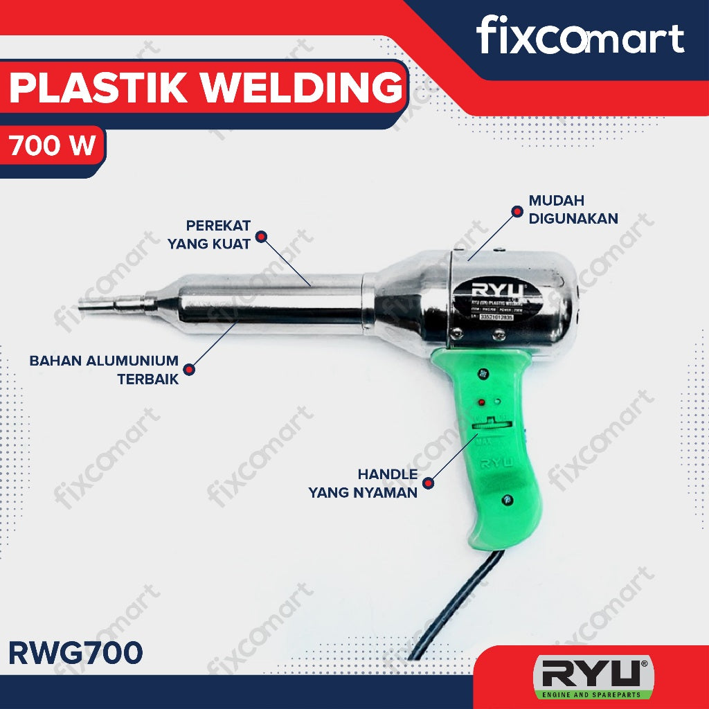 RYU PLASTIC WELDING 700 WATT - MESIN LAS PVC PLASITC