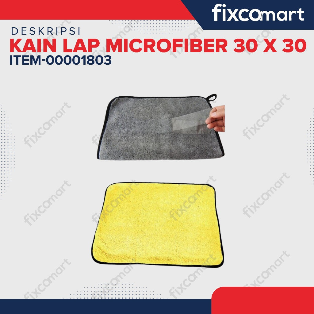 Kain Lap Microfiber 30Cm x 30Cm