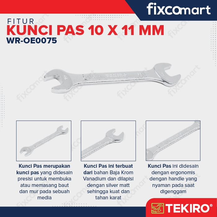 Tekiro Kunci Pas 17 X 19 mm - 10X11 MM