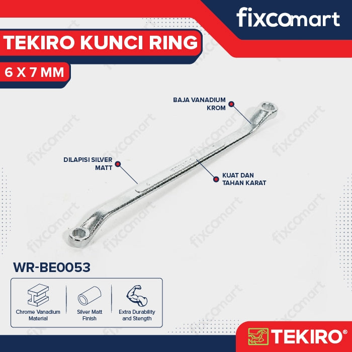 Tekiro Box End Wrench / Tekiro Kunci Ring 6 X 7 MM