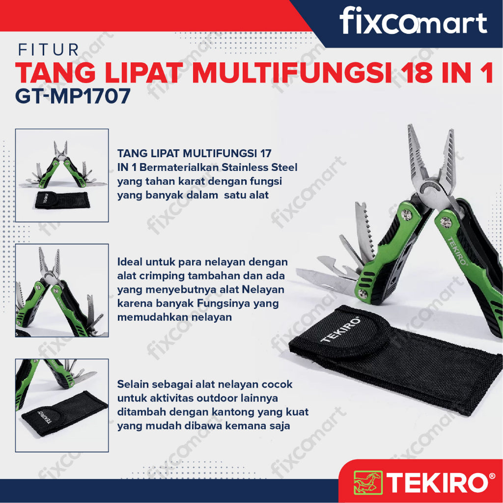Tekiro Tang Lipat Multifungsi 18 In 1