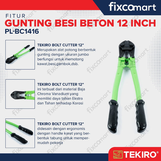 Tekiro Bolt Cutter 12 Inch / Tang Potong / Gunting Besi