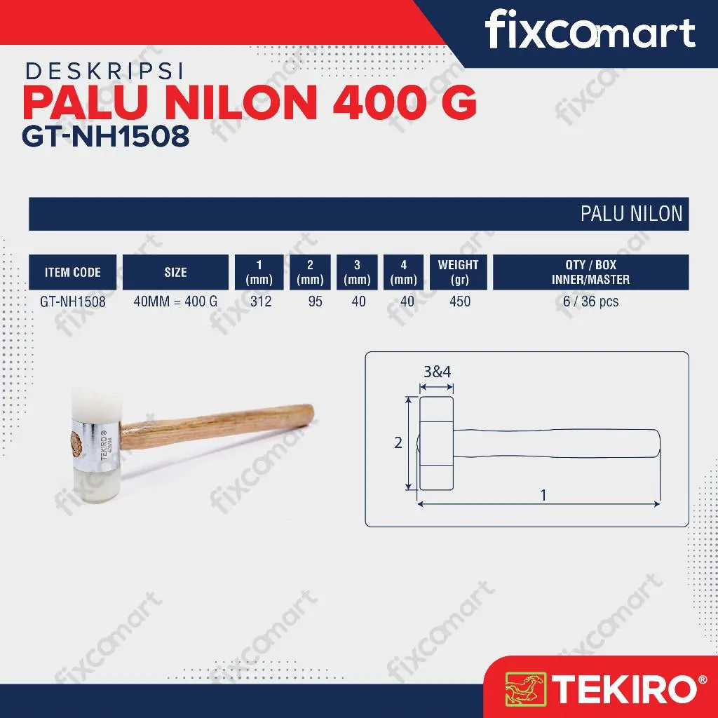 Tekiro Palu Nilon 400G FIXCOMART