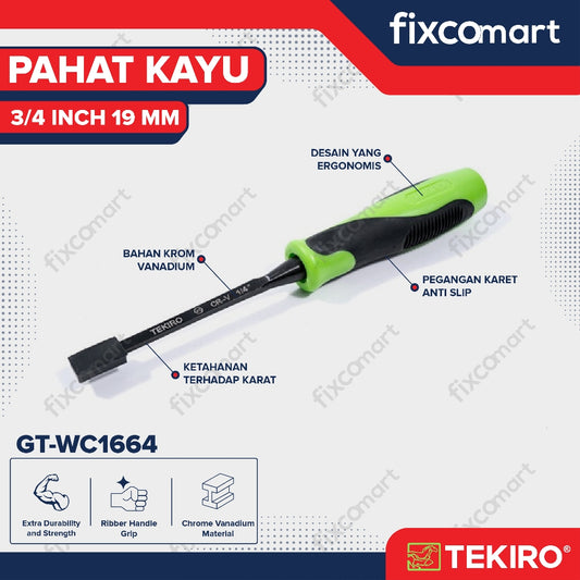 Tekiro Pahat Kayu 3/4 Inch 19 mm / Tekiro Wood Chisel